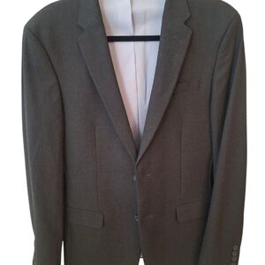 Egara Men's Skinny Fit Sport Jacket Two Button Charcoal/Dark Gray Stretch 38R